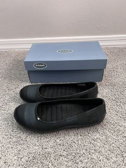 Women’s Dr. Scholl’s Black Striped Ballet Flats- Size 10