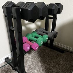 Hand Weights And Stand