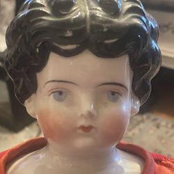 Antique Glass China Doll