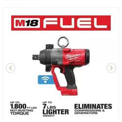 M18 FUEL ONE-KEY 18V Lithium-Ion Brushless Cordless 1 in. Impact Wrench with Friction Ring (Tool-Onl