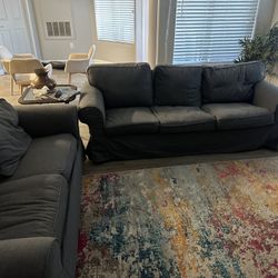 grey couch set 
