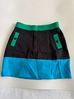 GYMBOREE Girls' Skort Color: Black/Turquoise/Green Size: 9