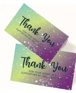 100 Thank You Business Cards