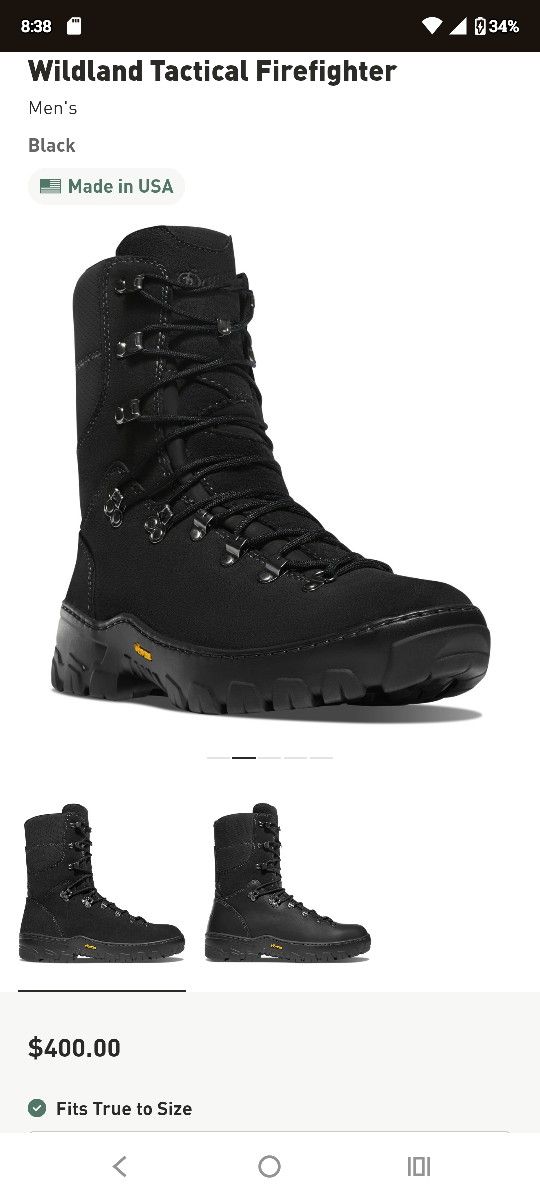 Danner Wildland Firefighter Boot 11.5