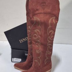 High Boots, Size 7, Brown 