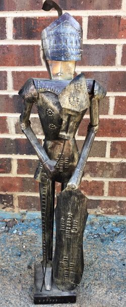 Vintage miniature metal suit of armor