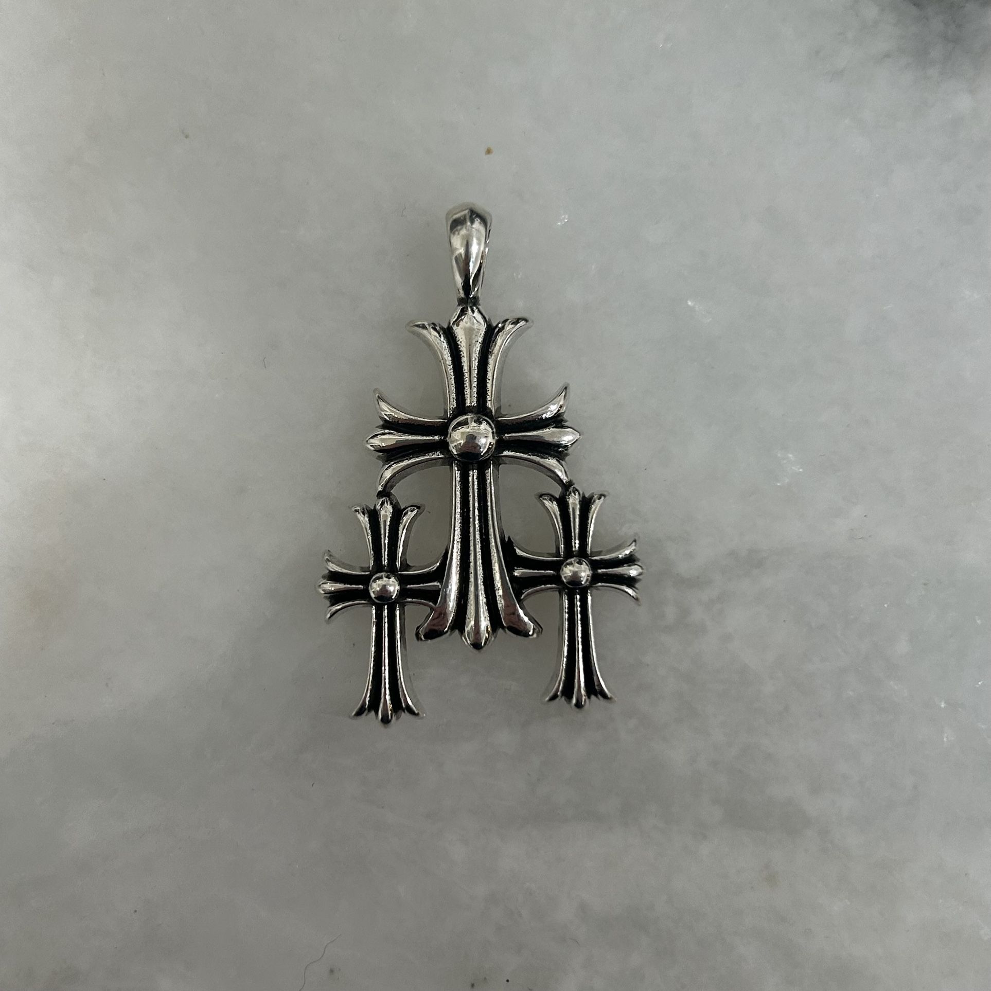 Chrome Hearts Triple Cross Pendant 