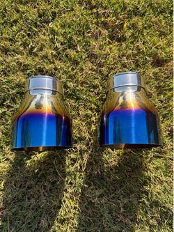 Tempered Blue 64-67mm Exhaust Tips