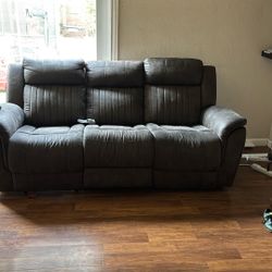 Brown Couch 3 Seater 