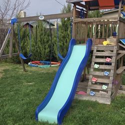Swing Set With Slide