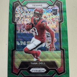 2023 Tank Dell Prizm Green Wave Rookie Houston Texans 