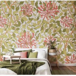 Honeysuckle Pink Wall Mural, MUR380M