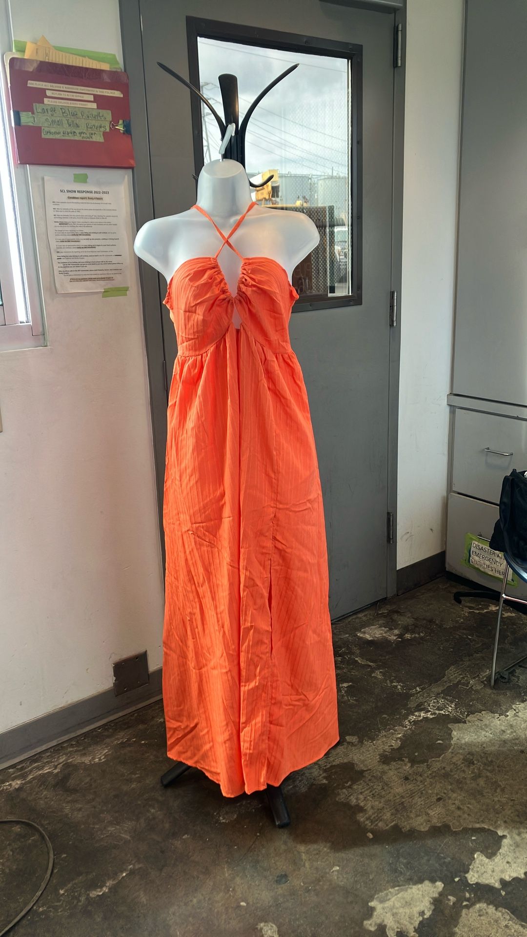 Brand New Orange Summer Dress Size Small But It’s Really Stretchy