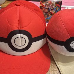 Pokémon hat and plush LOT