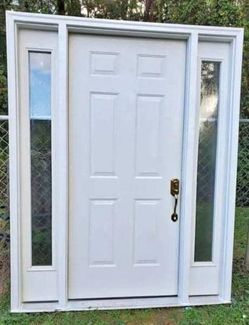 Panel Entry Door with Sidelights