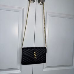 YSL Chain Purse Gold