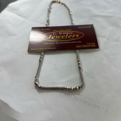 14 Kt “ Designer “ Necklace 16” Long / 3 1/2 Millimeters Wide 