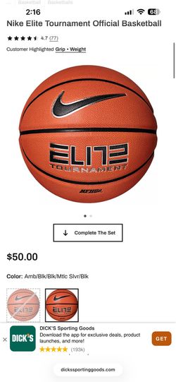 Nike Elite Tournament Basketball