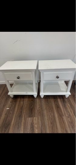 White nightstands