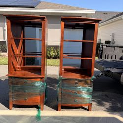 Wood Display Cabinet / Bookshelf