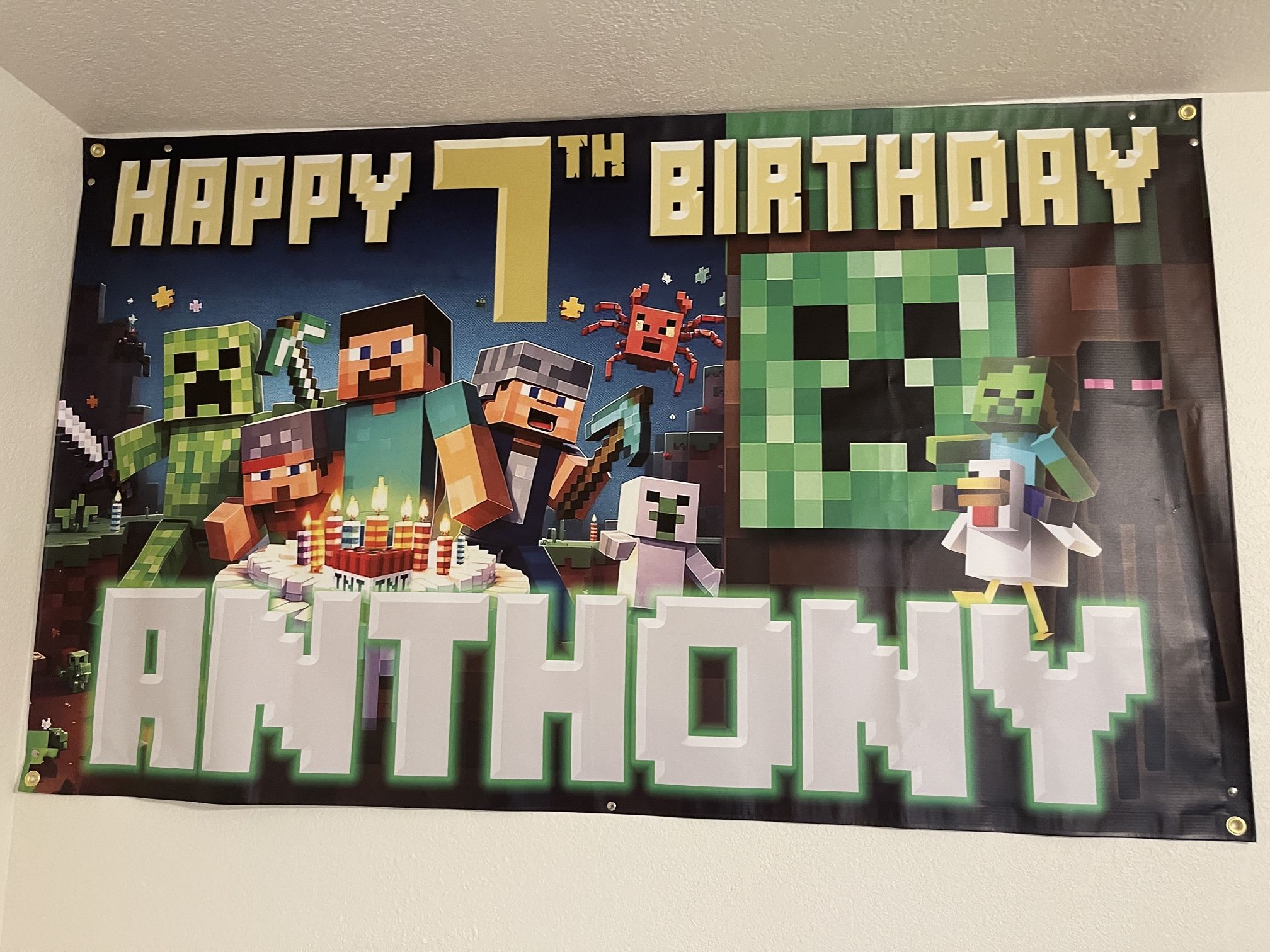 Minecraft Birthday Poster 