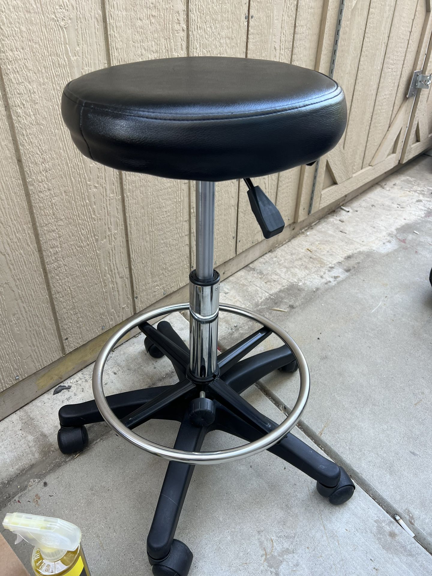 Adjustable Hydraulic Rolling Swivel Salon Stool Chair Tattoo Massage Facial Spa Stool Chair Black