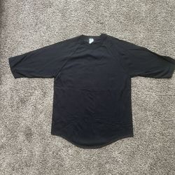 Alstyle 3 Quarter Sleeve Black Shirts $1 BRAND NEW