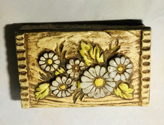 70s MCM ceramic jewelry/trinket box