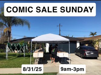 COMIC BOOKS SALE SUNDAY 8/31/25