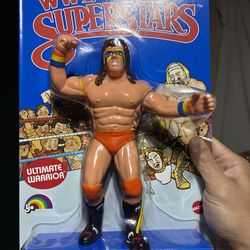LJN Mattel WWE Superstars Ultimate Warrior – Series 8 Blue Card 🔥
