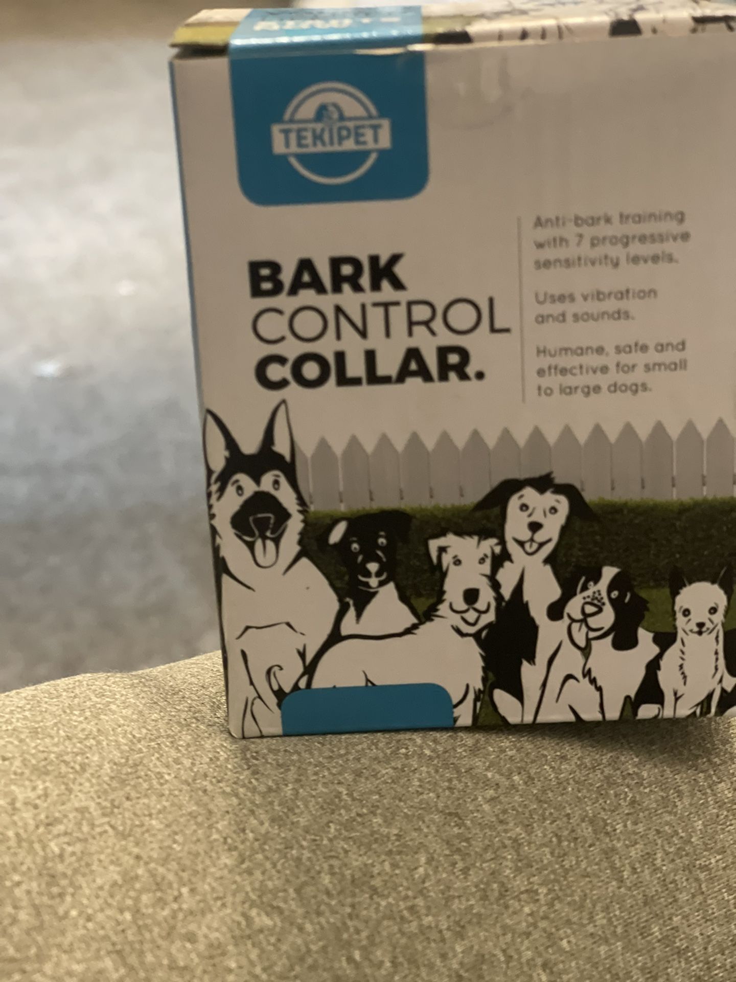 Tekipet No Bark Training Collar. 2018 Latest Model. Vibration and Warning Sound Anti-bark Dog Collar + Free Bonus Dog Bandana. No Shock, No Pain, No h