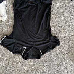 Nike drifit golf shirt with white underneath collar