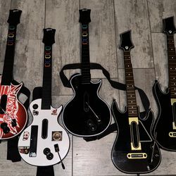 GUITAR HERO / ROCK BAND VIDEO GAME CONTROLLERS PLAYSTATION PS2 PS3 PS4 PS5 NINTENDO WII XBOX 360 ONE