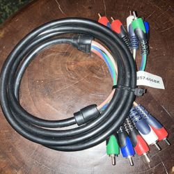 6ft Steren 257-606BK Component Video and Audio Cable