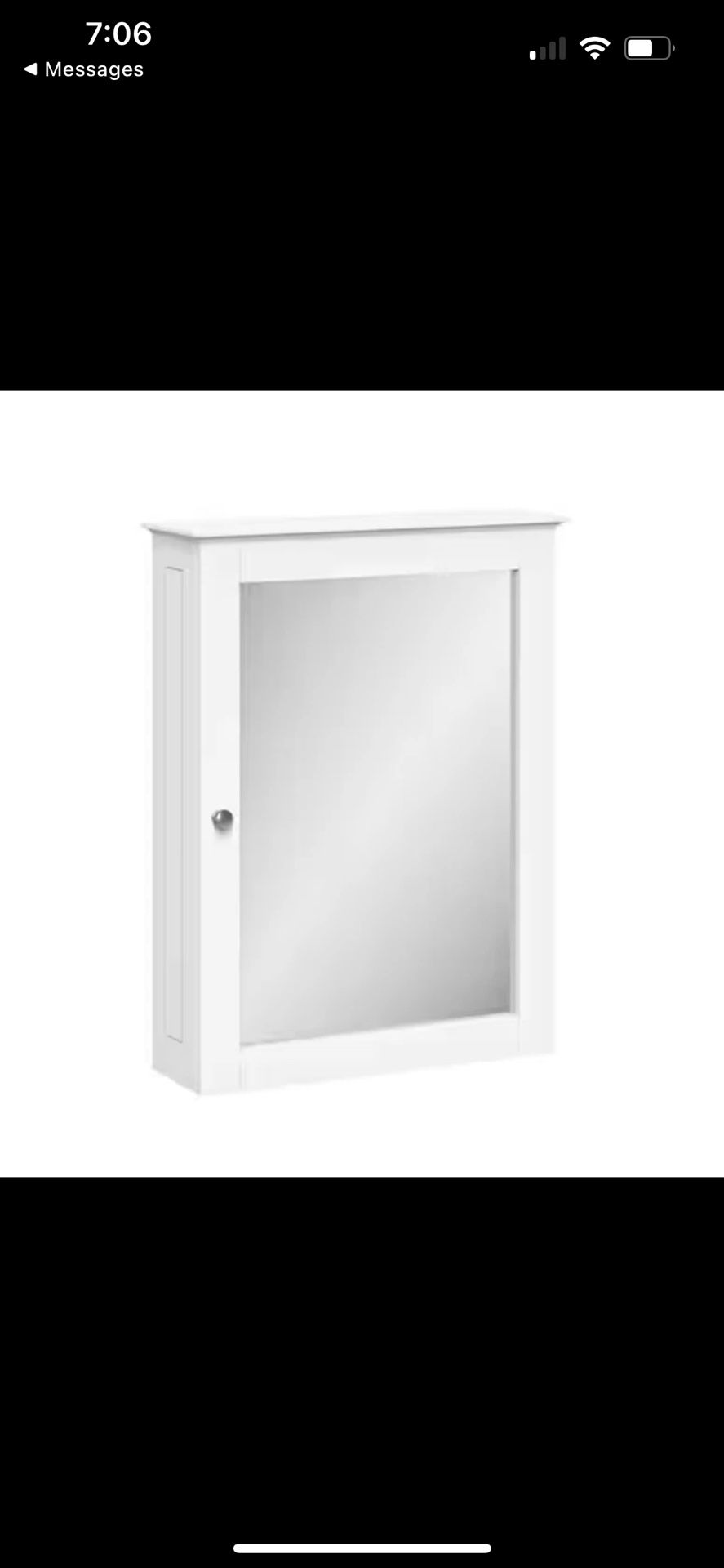 RiverRidge Home Ashland Single Door Bathroom and Laundry Wall Medicine Cabinet