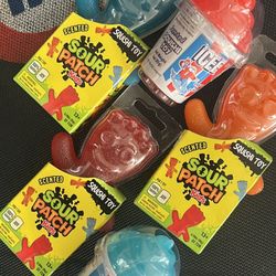 Needoh / Squishi Toys : Sour Patch Kids , Icee 