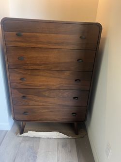 New Mud Century Chest.  Dark Walnut Finish.  35 W X 17 D X 53 H.  Free Delivery!