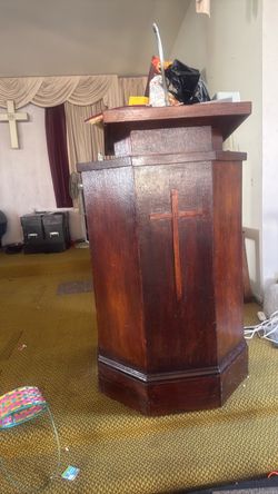 about 100 year old pulpit