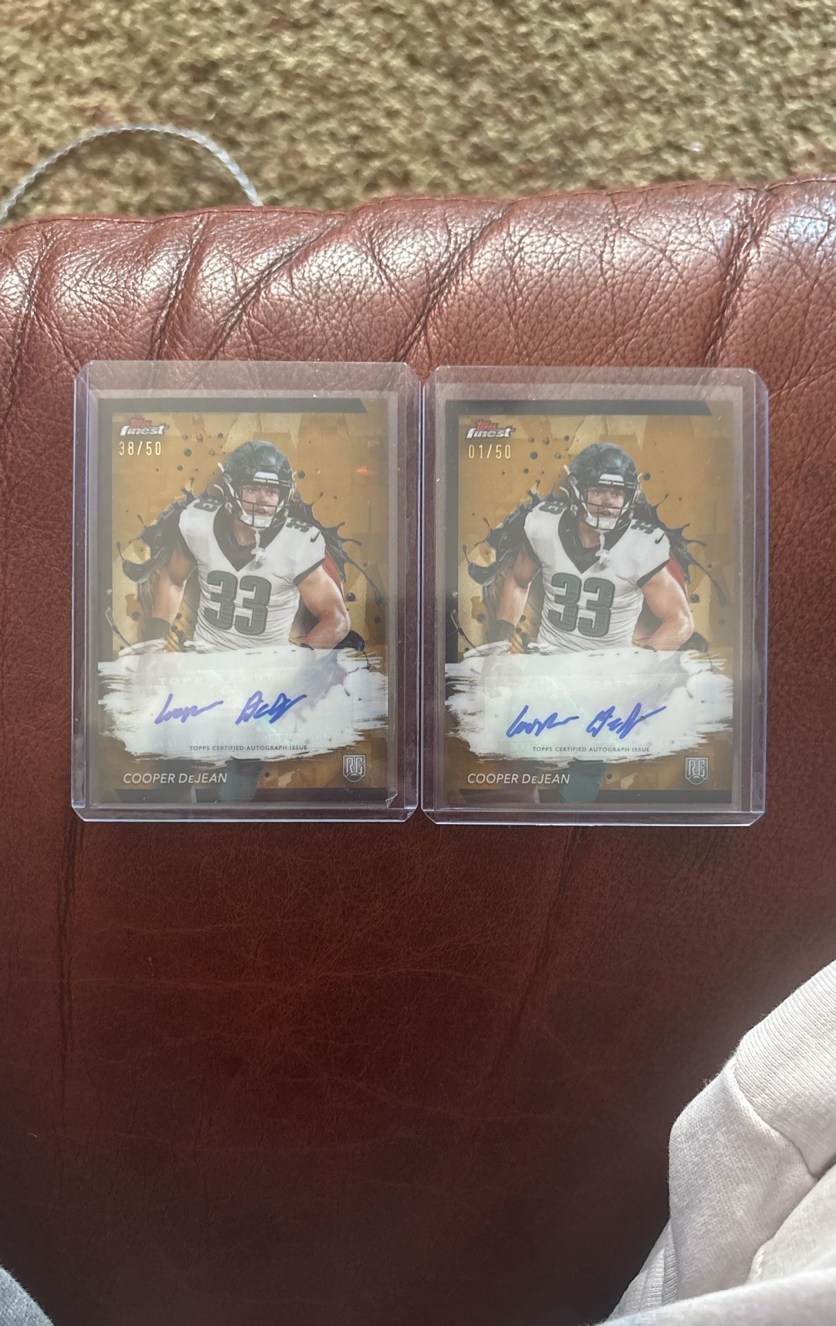 2024 Topps Finest Cooper Dejean /50 Rookie Auto
