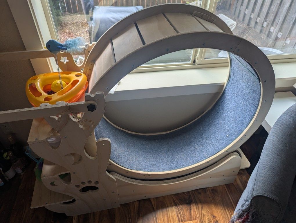 Cat Exercise Wheel - Wooden