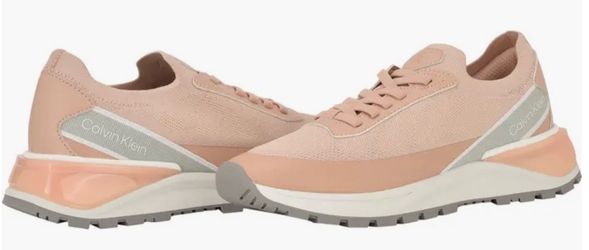 Calvin Klein Pink Lace-Up Sneakers
