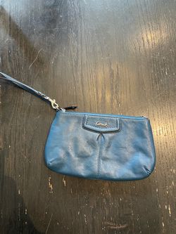 Coach Leather Wristlet Clutch