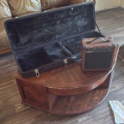Guitar Case And Mini Amp