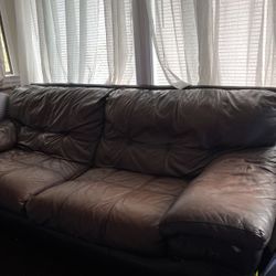 Leather Couch 