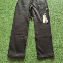 Essentials black wide leg sweatpants