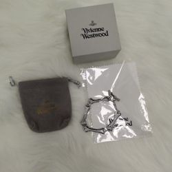 Vivienne Westwood Bone Bracelet Silver