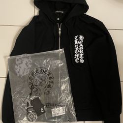 Black Chrome Hearts Zip Up