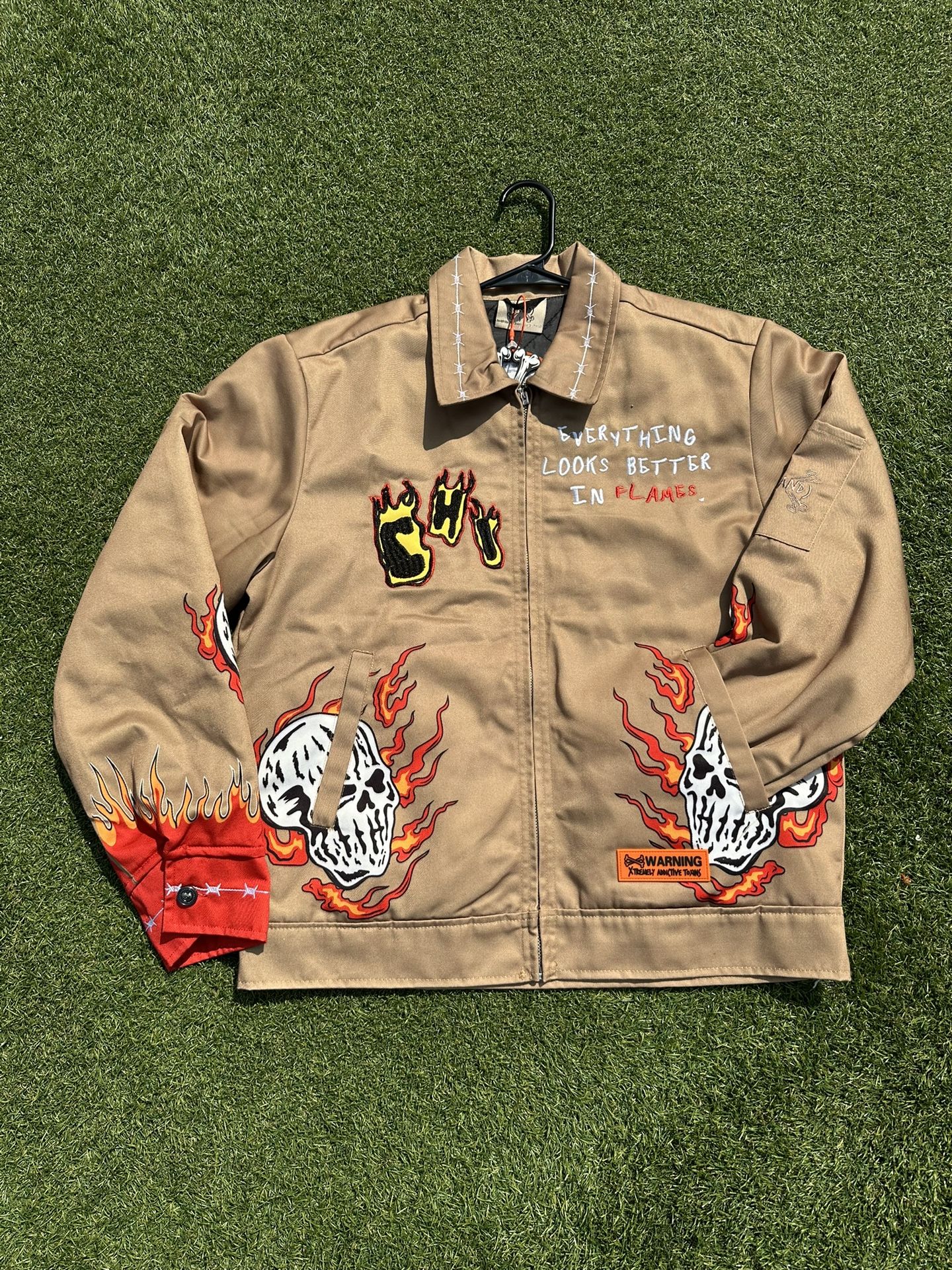 Brand X Skull Chicago Racing Jacket
