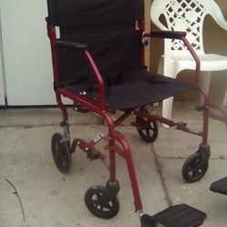 MEDLINE TRANSPORT WHEELCHAIR 20" WIDTH