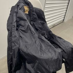 Vintage Women’s button up long coat Black Size S/27